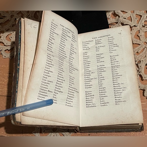 RARE 1825 French Book Histoire History w/Fantastic PULL OUT MAP Cours D’histoire - Picture 14 of 16